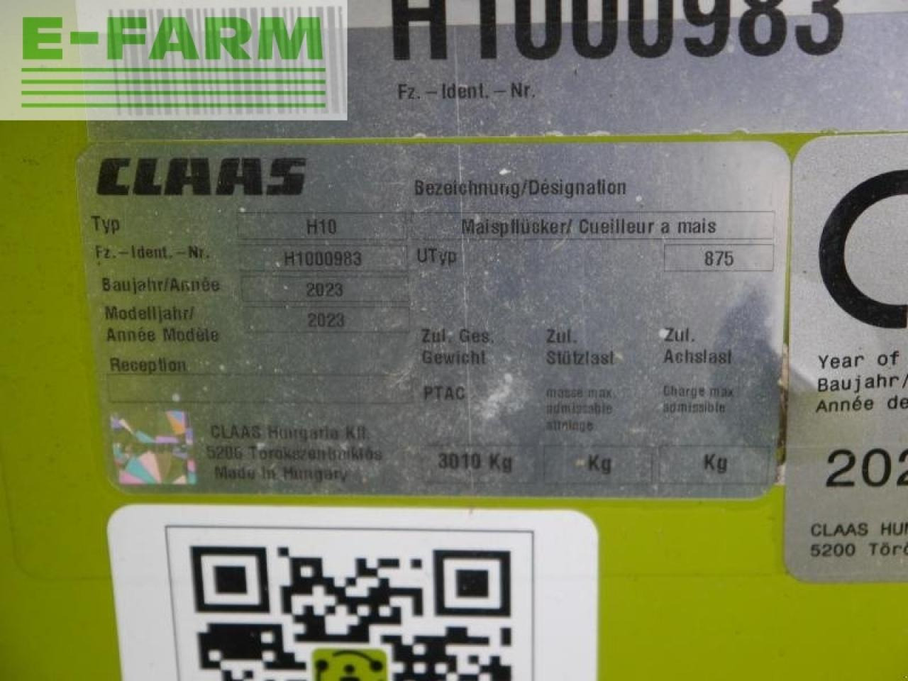 CLAAS corio 875 fc conspeed - Majsskærebord: billede 5 CLAAS corio 875 fc conspeed - Majsskærebord: billede 5