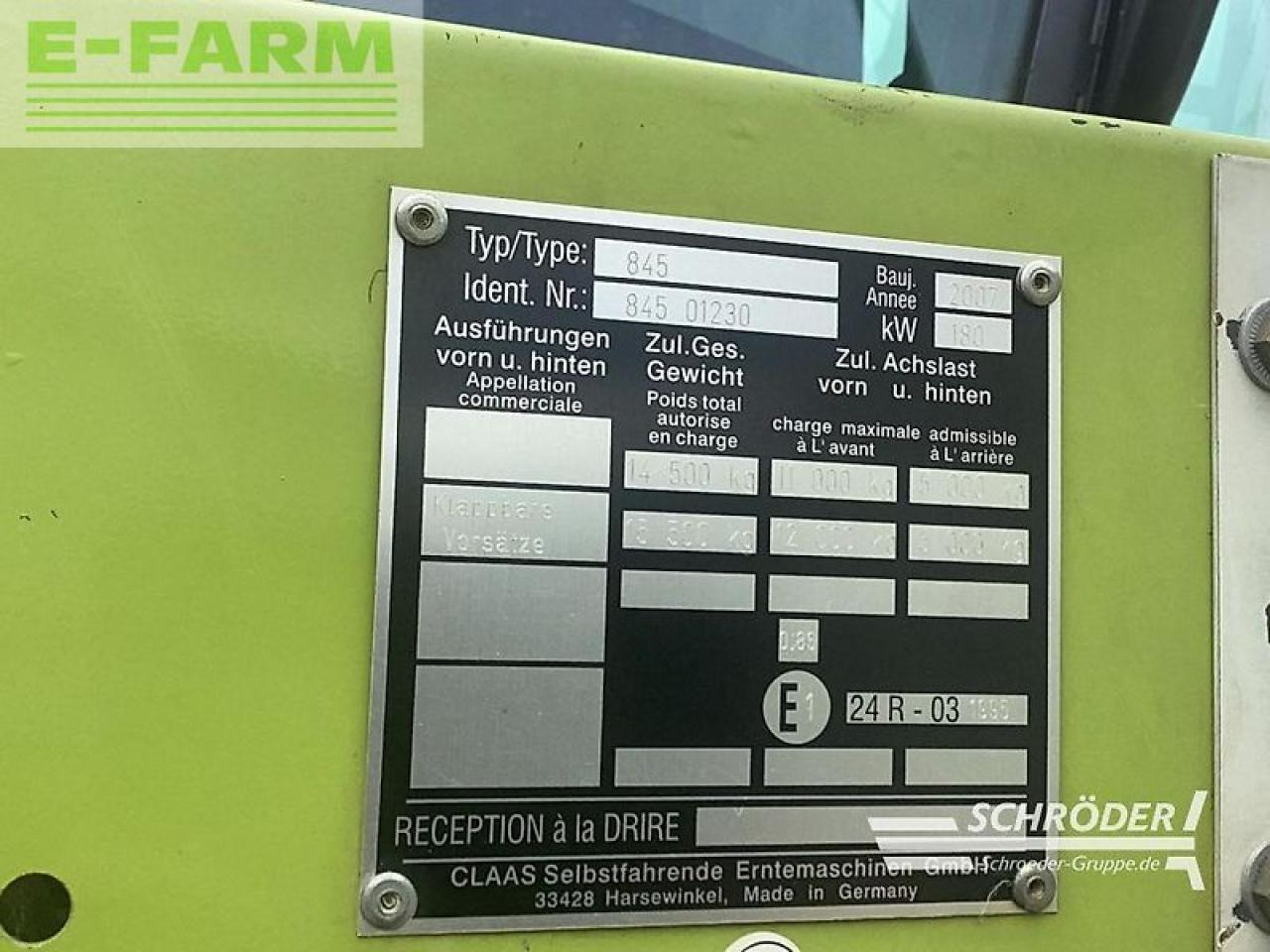 Mejetærsker CLAAS dominator 360 mega + c 600 schneidwerk: billede 6