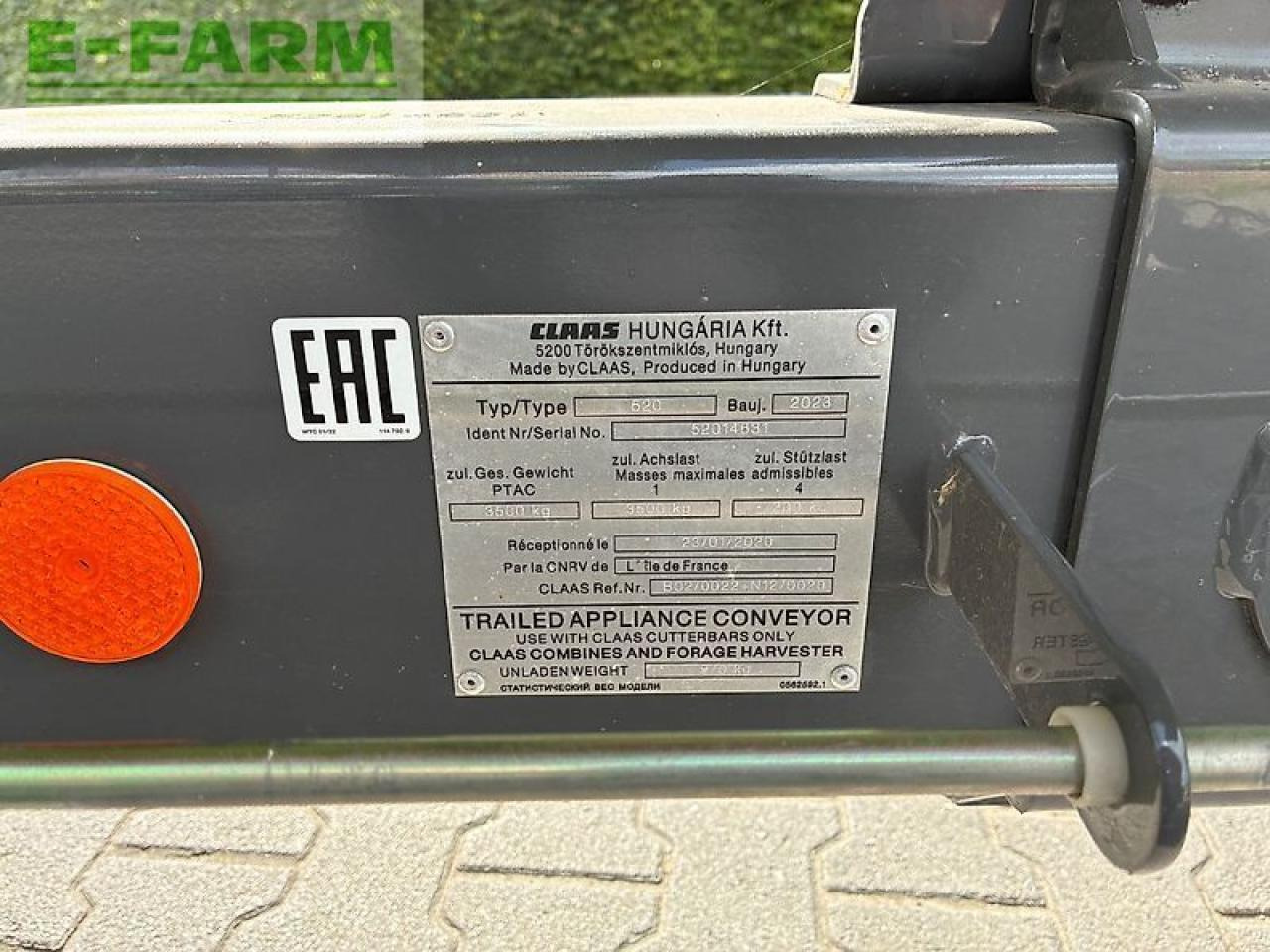 CLAAS vario 680 - Tilbehør til grønthøster: billede 2 CLAAS vario 680 - Tilbehør til grønthøster: billede 2