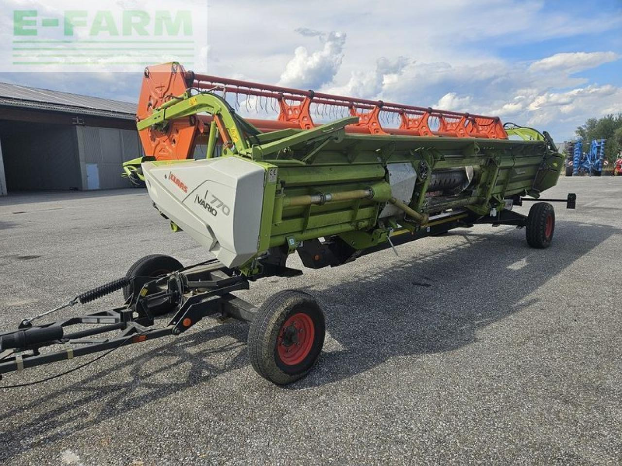 CLAAS vario 770 + rapstrenner + transportwagen - Skærebord til korn: billede 1 CLAAS vario 770 + rapstrenner + transportwagen - Skærebord til korn: billede 1