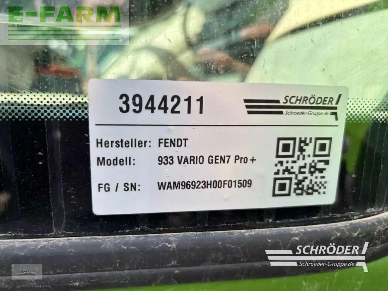 Fendt 933 vario gen7 profi plus ProfiPlus - Traktor: billede 4 Fendt 933 vario gen7 profi plus ProfiPlus - Traktor: billede 4