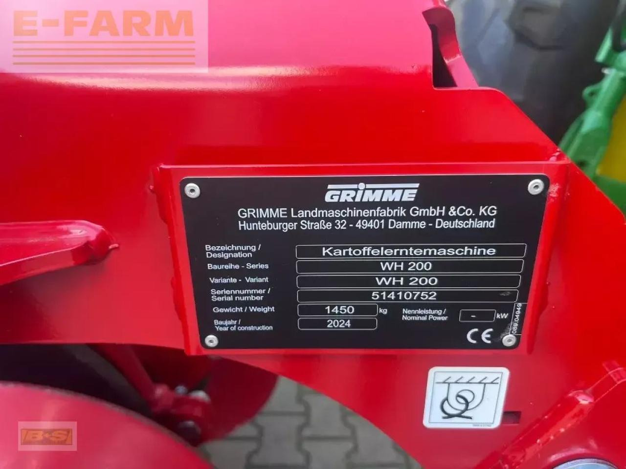 Grimme wh 200 - Kartoffeloptager: billede 2 Grimme wh 200 - Kartoffeloptager: billede 2