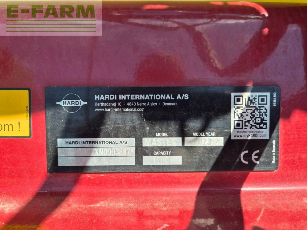 Hardi MASTER - Trailersprøjte: billede 3 Hardi MASTER - Trailersprøjte: billede 3
