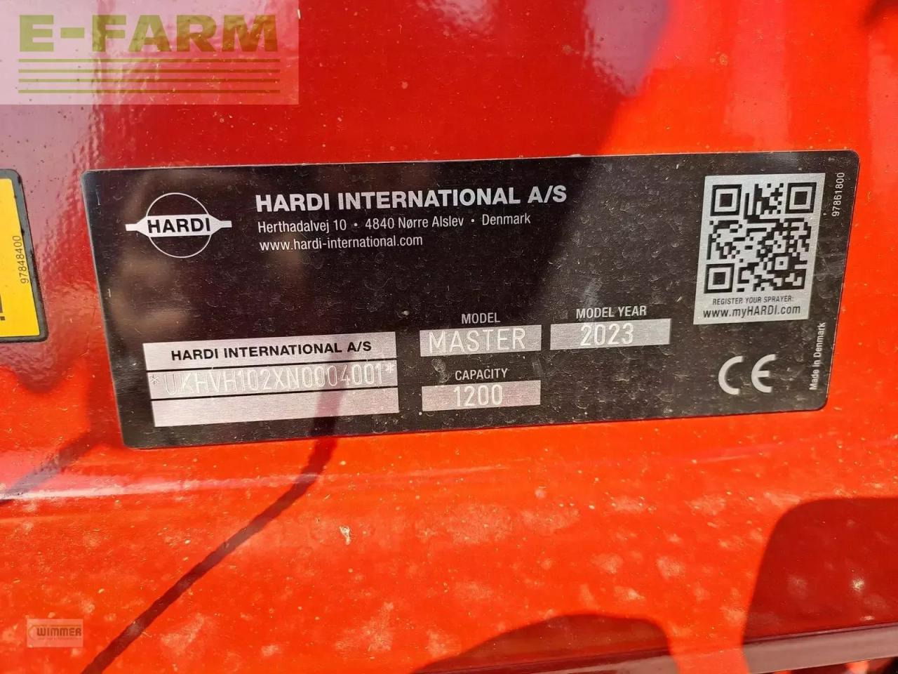Trailersprøjte Hardi master 1000l 15m: billede 17