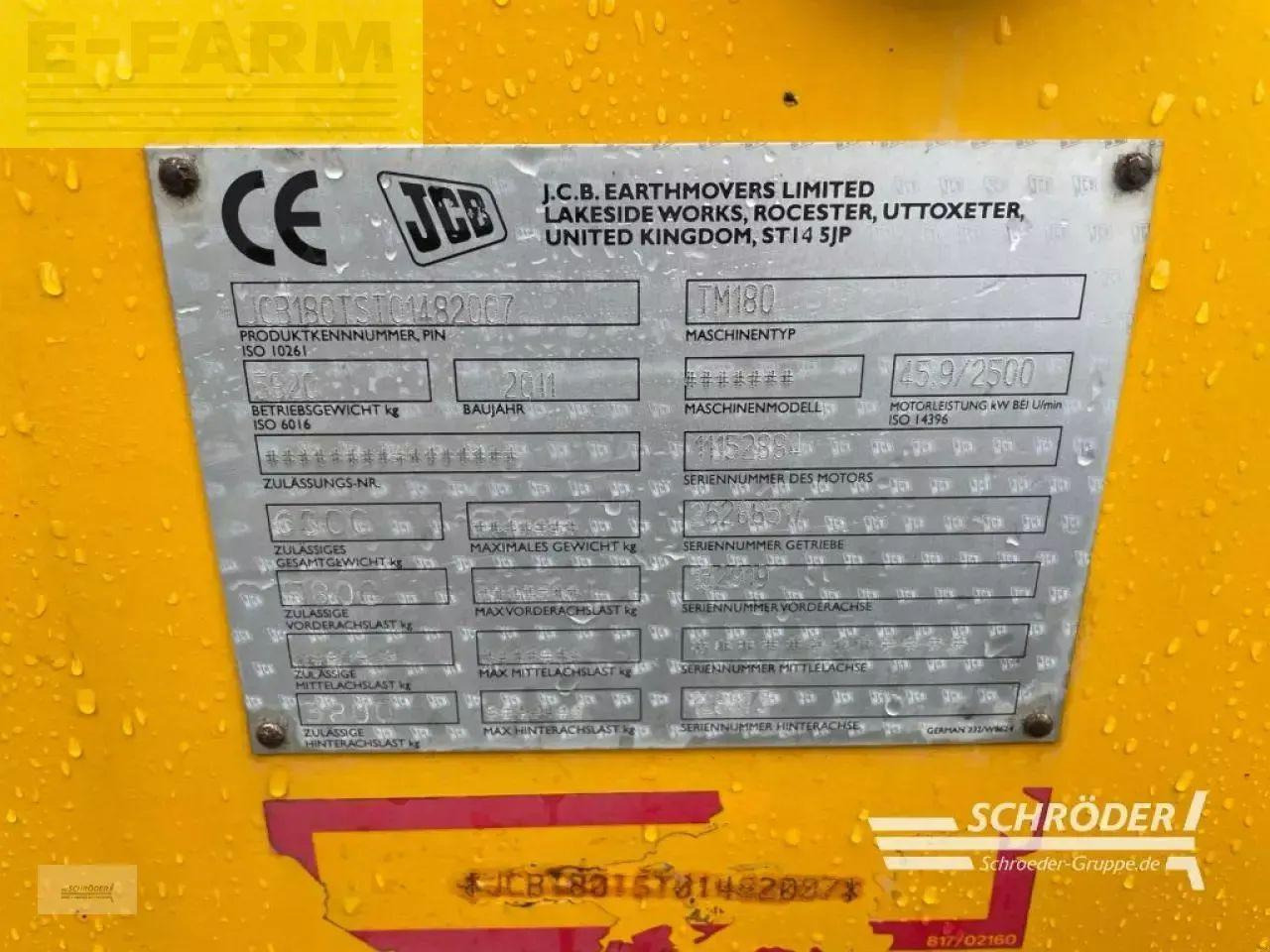 Minigravemaskine JCB tm 180 agri: billede 21