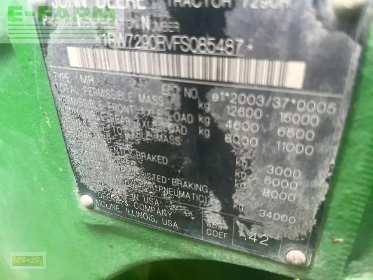 John Deere 7290r - Traktor: billede 1 John Deere 7290r - Traktor: billede 1