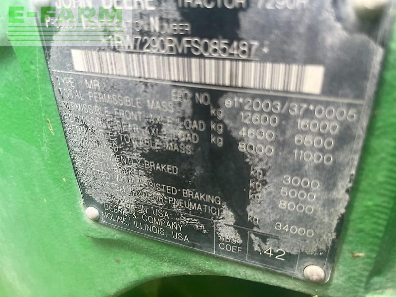 John Deere 7290r - Traktor: billede 1 John Deere 7290r - Traktor: billede 1
