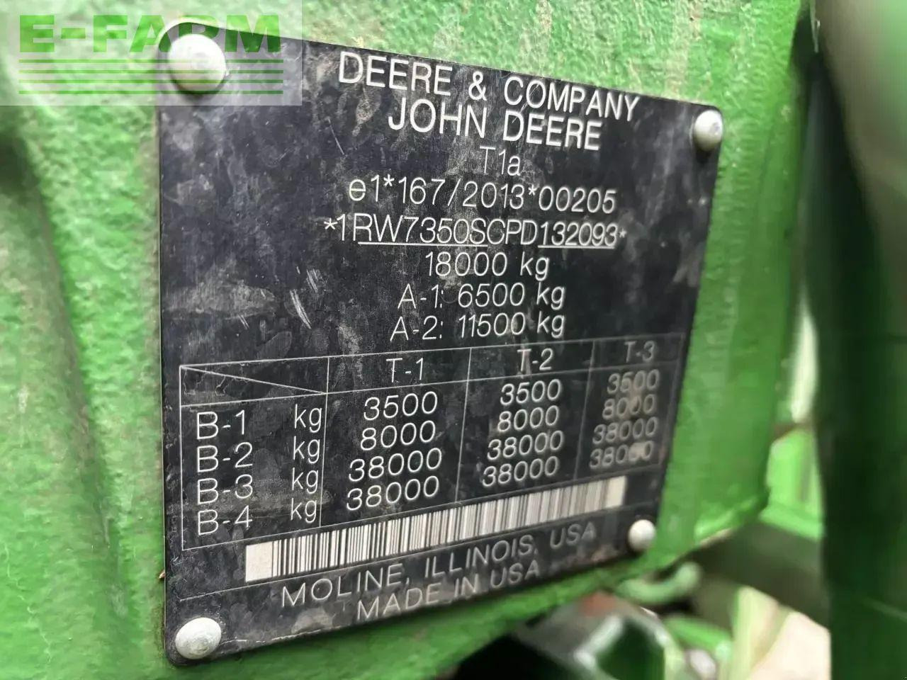 John Deere 7r 350 - Traktor: billede 5 John Deere 7r 350 - Traktor: billede 5