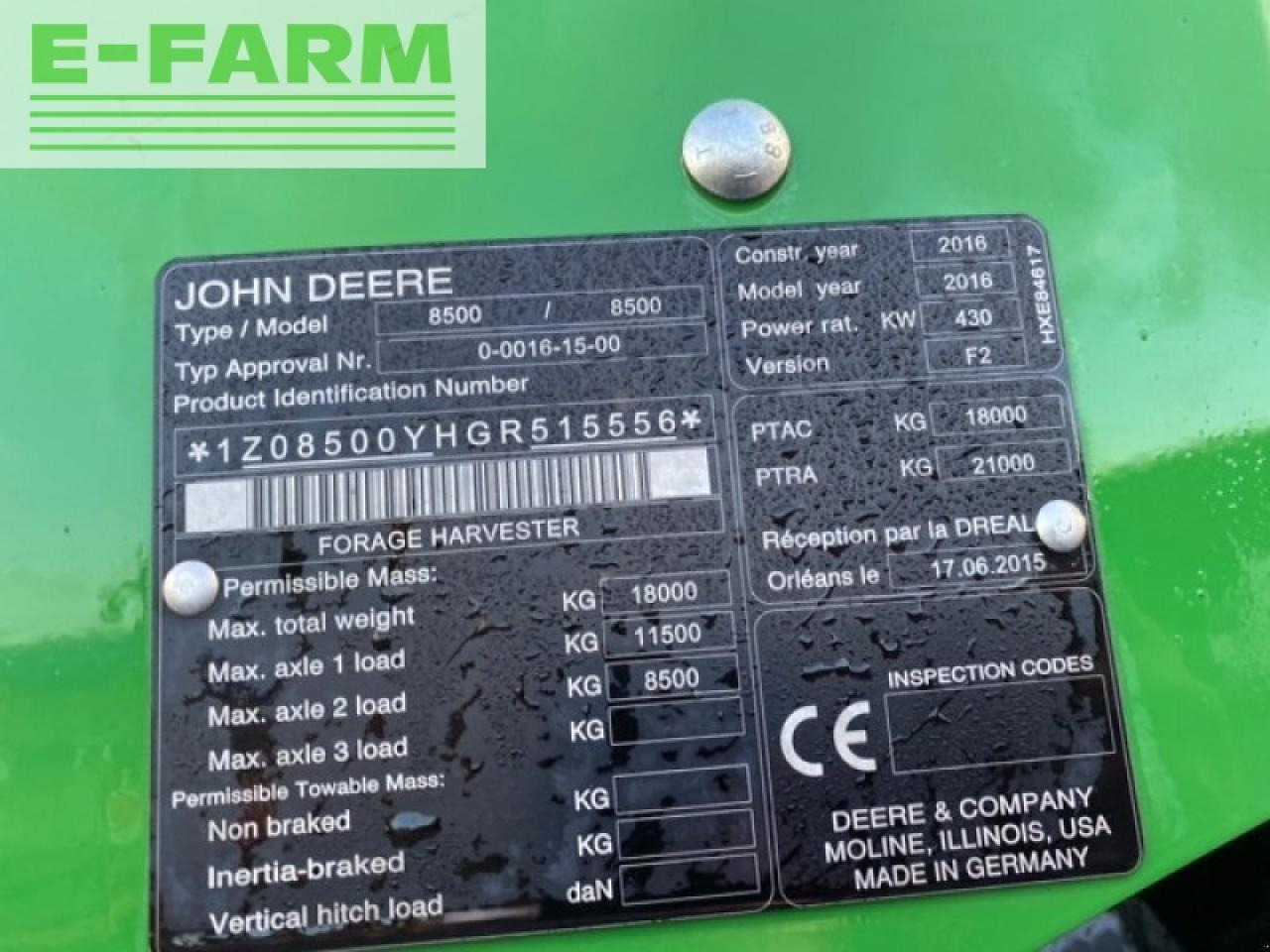 John Deere 8500 - Grønthøster: billede 4 John Deere 8500 - Grønthøster: billede 4