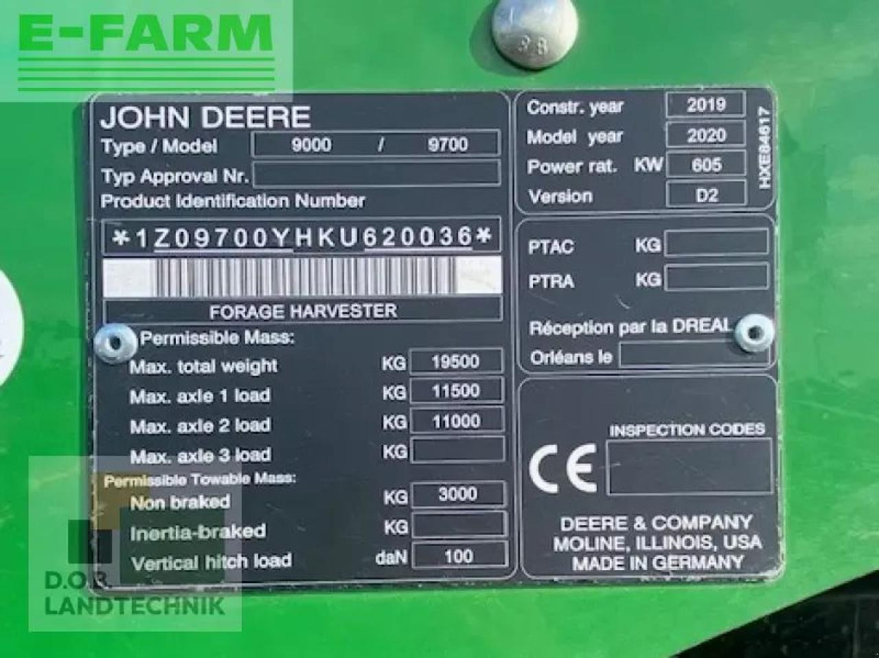John Deere 9700i prodrive 40km/h - Grønthøster: billede 4 John Deere 9700i prodrive 40km/h - Grønthøster: billede 4