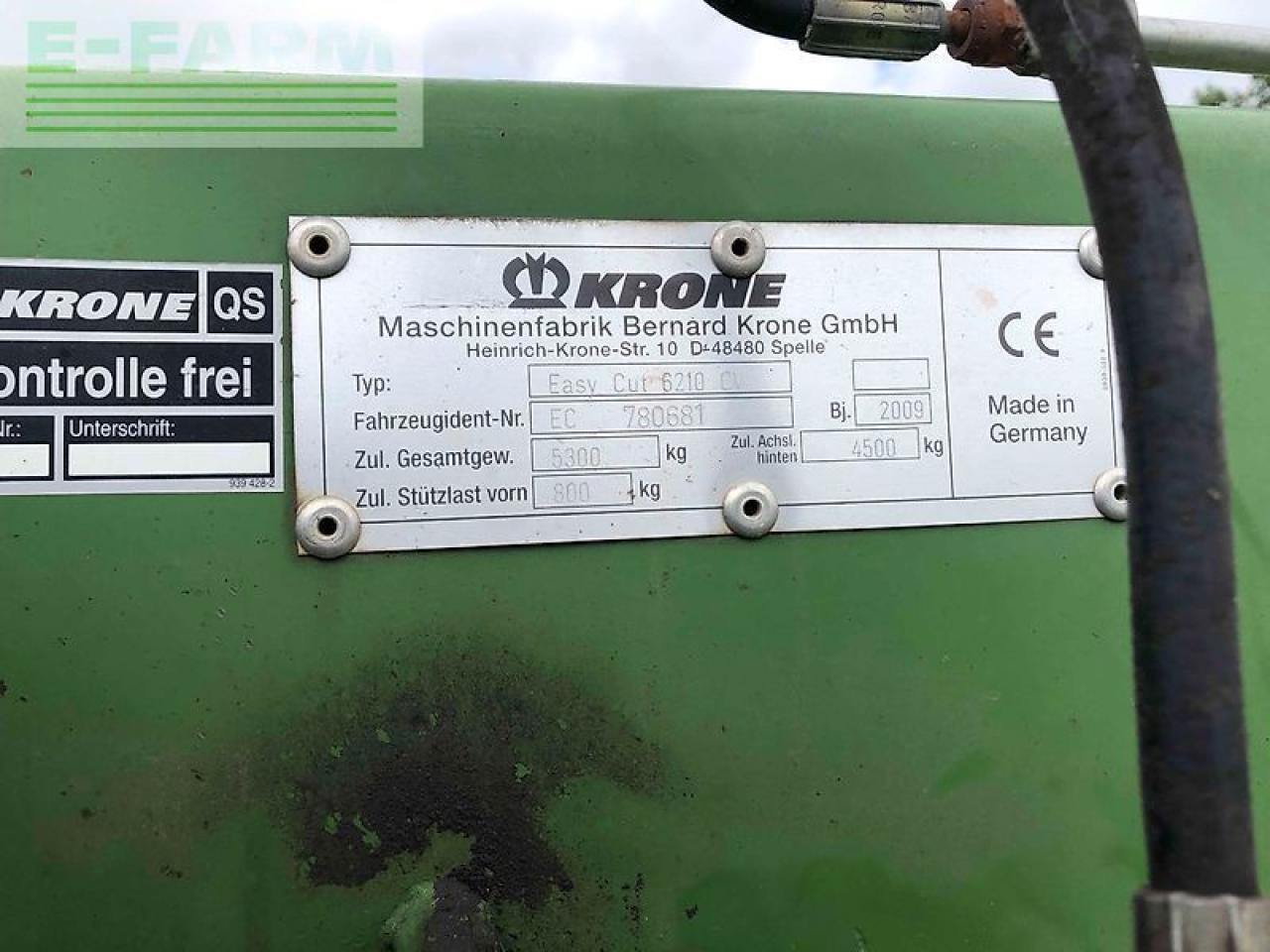 Krone easy cut 6210 cv - Slåmaskine: billede 5 Krone easy cut 6210 cv - Slåmaskine: billede 5