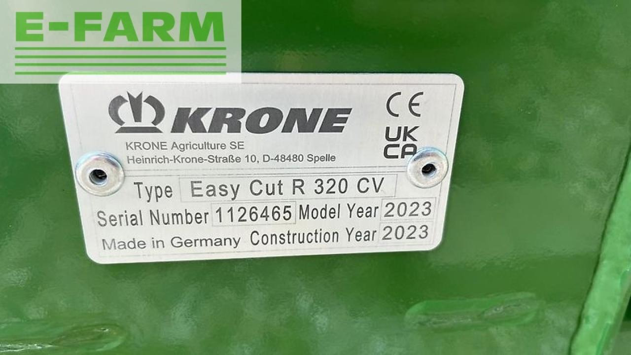 Krone easycut r 320 cv - Slåmaskine: billede 5 Krone easycut r 320 cv - Slåmaskine: billede 5