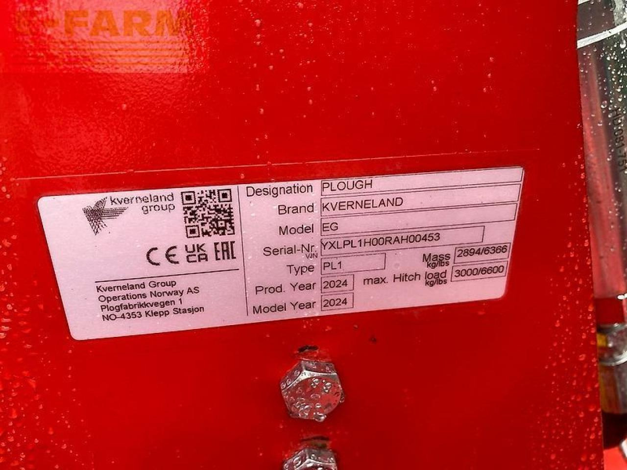Plov Kverneland eg 100-300 - 6 furet: billede 9