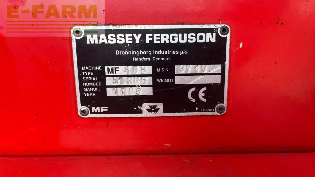 Mejetærsker Massey Ferguson 40: billede 15