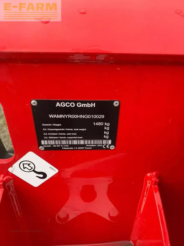 Massey Ferguson massey ferguson dm367tl-v-kc - Slåmaskine: billede 2 Massey Ferguson massey ferguson dm367tl-v-kc - Slåmaskine: billede 2