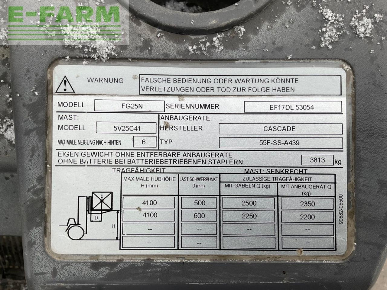 Gaffeltruck Mitsubishi FG25N Gasstapler: billede 9