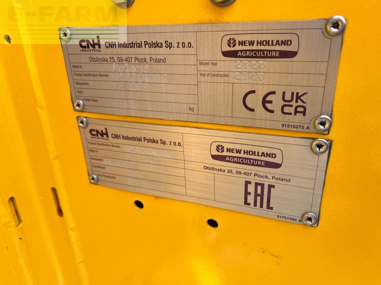 Mejetærsker New Holland CX 6.90: billede 36