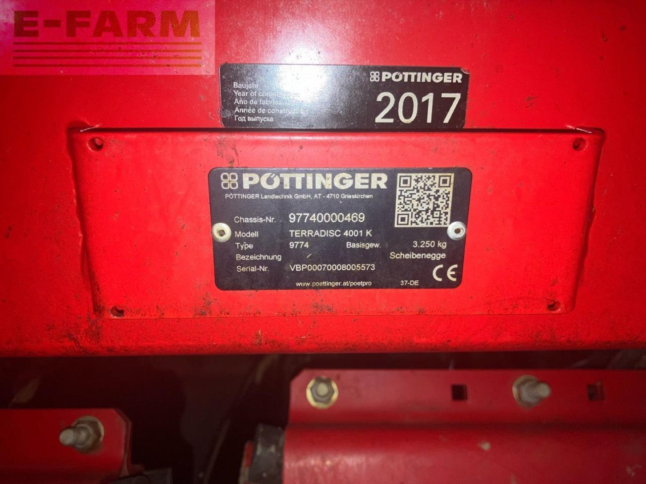 Pöttinger Terradisc 4001K - Tallerkenharve: billede 5 Pöttinger Terradisc 4001K - Tallerkenharve: billede 5