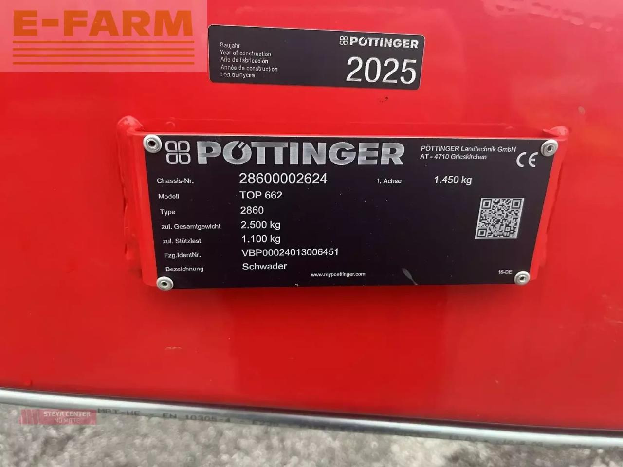 Pöttinger top 662 - Høvender: billede 4 Pöttinger top 662 - Høvender: billede 4