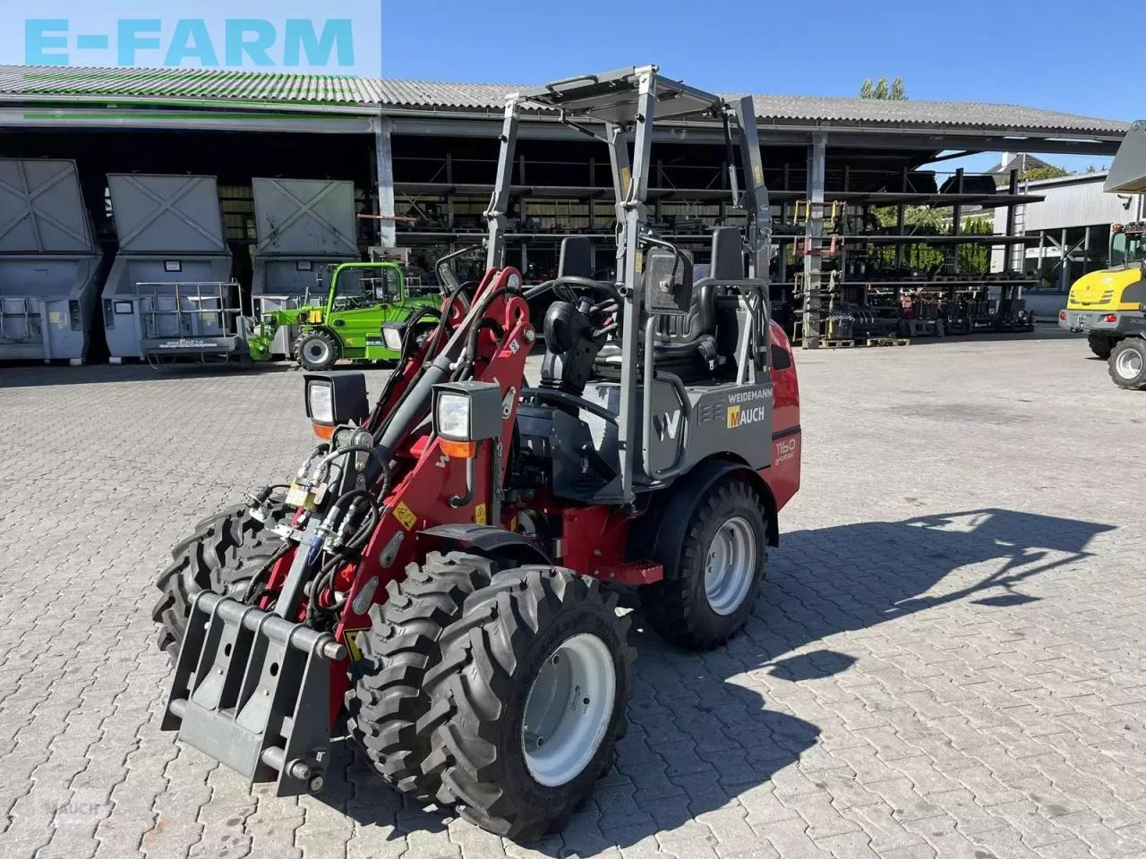 Weidemann 1160e mit 350h, klappdach, straßenzulassung - Gummihjulslæsser: billede 2 Weidemann 1160e mit 350h, klappdach, straßenzulassung - Gummihjulslæsser: billede 2