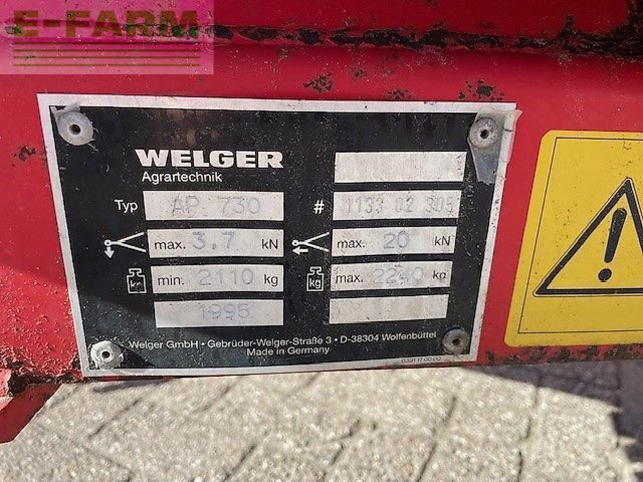 Welger ap 730 pers - Firkant ballepresse: billede 4 Welger ap 730 pers - Firkant ballepresse: billede 4