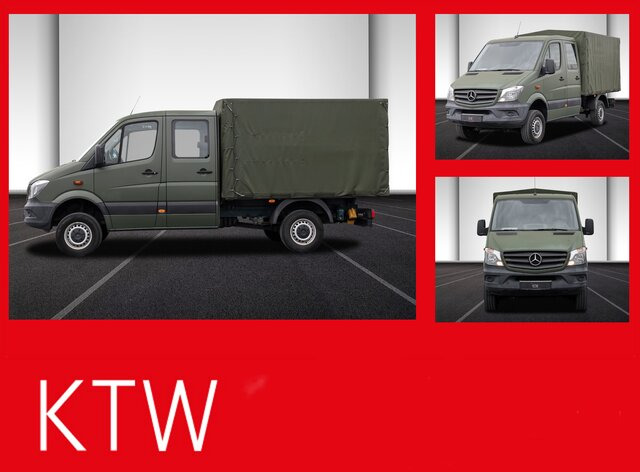 MERCEDES-BENZ Sprinter 316CDI DOKA,Allrad,Klima,Standheizung - Varebil med presenning, Mandskabsbil: billede 1 MERCEDES-BENZ Sprinter 316CDI DOKA,Allrad,Klima,Standheizung - Varebil med presenning, Mandskabsbil: billede 1