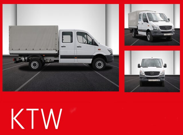 MERCEDES-BENZ Sprinter 316CDI DOKA,Allrad,Klima - Varebil med presenning, Mandskabsbil: billede 1 MERCEDES-BENZ Sprinter 316CDI DOKA,Allrad,Klima - Varebil med presenning, Mandskabsbil: billede 1