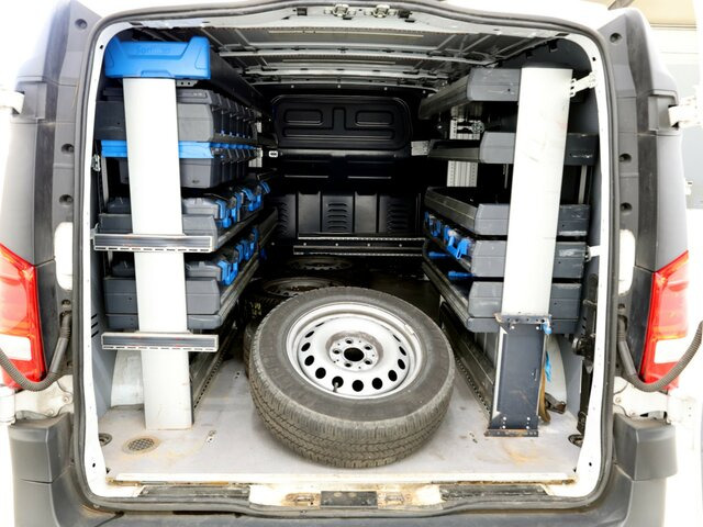 Små varebil MERCEDES-BENZ Vito114CDI KA lang ,Klima,Sortimo Regalsystem...: billede 13