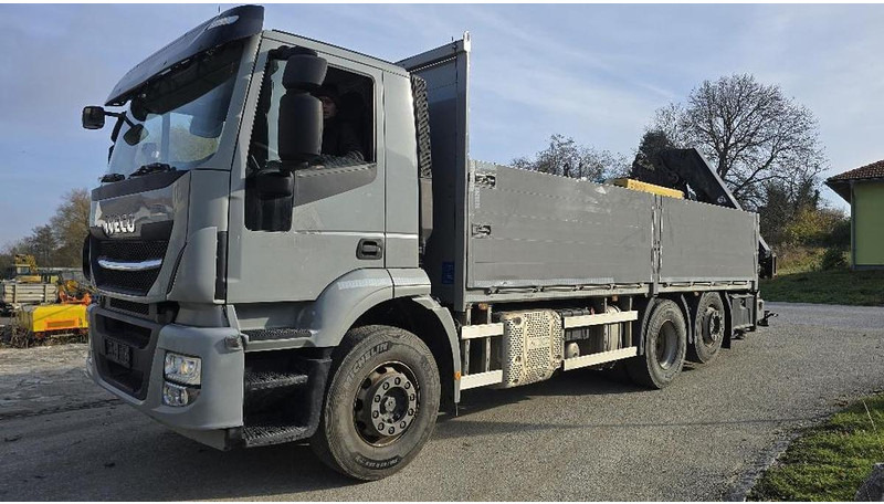Iveco Stralis 6x2 Baustoffpritsche mit Hiab 228-E5 Kran - Lastbil med kran: billede 1 Iveco Stralis 6x2 Baustoffpritsche mit Hiab 228-E5 Kran - Lastbil med kran: billede 1