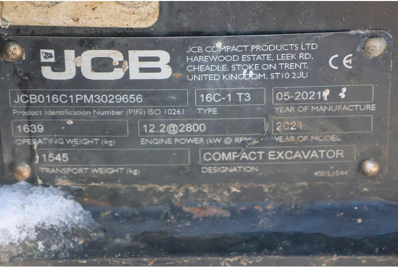 JCB 16C-1 Minibagger - Gravemaskine: billede 4 JCB 16C-1 Minibagger - Gravemaskine: billede 4