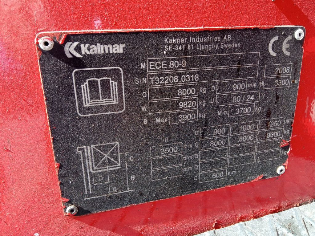 Kalmar ECE80-9 - El gaffeltruck: billede 5 Kalmar ECE80-9 - El gaffeltruck: billede 5
