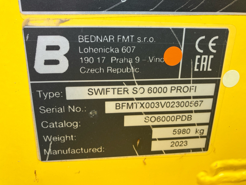 Bednar Swifter SO 6000 Profi - Harve: billede 2 Bednar Swifter SO 6000 Profi - Harve: billede 2