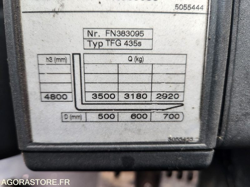 CHARIOT JUNGHEINRICH DFG 435s 480DZ - 2008 / 3260 HEURES - Gas gaffeltruck: billede 3 CHARIOT JUNGHEINRICH DFG 435s 480DZ - 2008 / 3260 HEURES - Gas gaffeltruck: billede 3