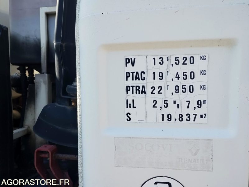 Camion 19t Hydrocureur Renault G300 Maxter 142142km – équipement Huwer - Slamsugemaskine: billede 4 Camion 19t Hydrocureur Renault G300 Maxter 142142km – équipement Huwer - Slamsugemaskine: billede 4