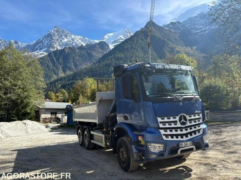 CAMION 6X4 TRI-BENNE +GRUE MERCEDES AROCS 2640 2014 190 000 KM - Lastbil: billede 2 CAMION 6X4 TRI-BENNE +GRUE MERCEDES AROCS 2640 2014 190 000 KM - Lastbil: billede 2