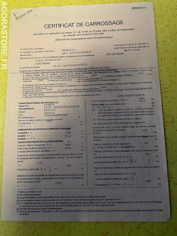 Lastbil POID LOURD  RENAULT MIDLUM: billede 10