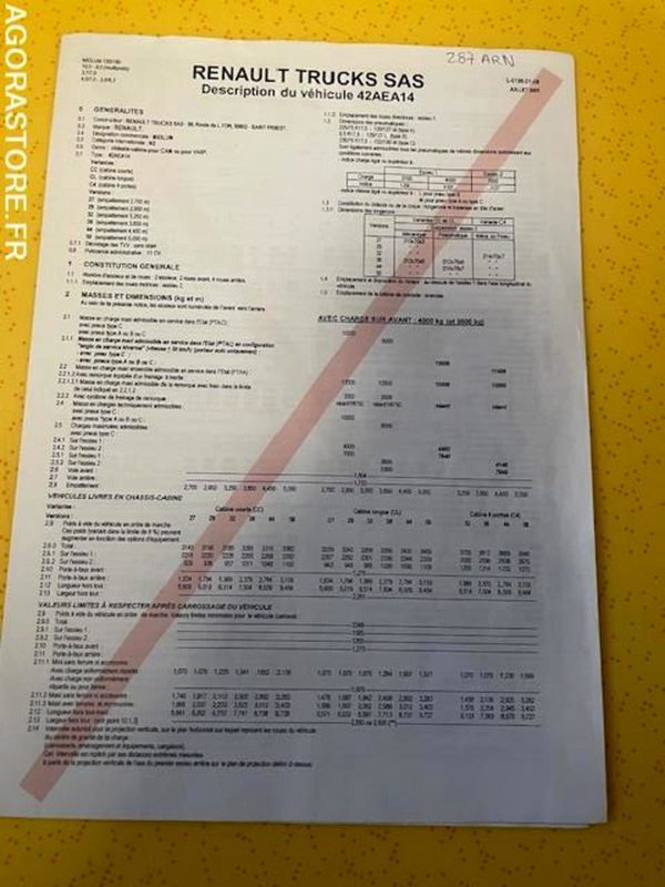 Lastbil POID LOURD  RENAULT MIDLUM: billede 9