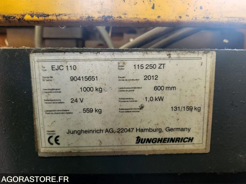 JUNGHIENRICH EJC 110 2500MM - Materialehåndteringsudstyr: billede 3 JUNGHIENRICH EJC 110 2500MM - Materialehåndteringsudstyr: billede 3