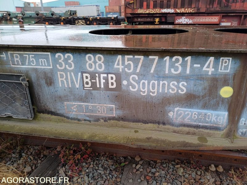 Øvrig maskin Wagon plat intermodal type Sggnss – modèle 6432B0-4, 72 pieds - 2004 (ref 1561): billede 9
