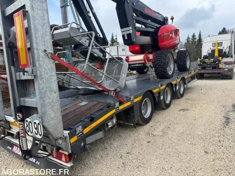 REMORQUE PORTE ENGIN 3 ESSIEUX CENTRAUX MAX TRAILER 2022 1500 KM - Nedbygget platform påhængsvogn: billede 1 REMORQUE PORTE ENGIN 3 ESSIEUX CENTRAUX MAX TRAILER 2022 1500 KM - Nedbygget platform påhængsvogn: billede 1