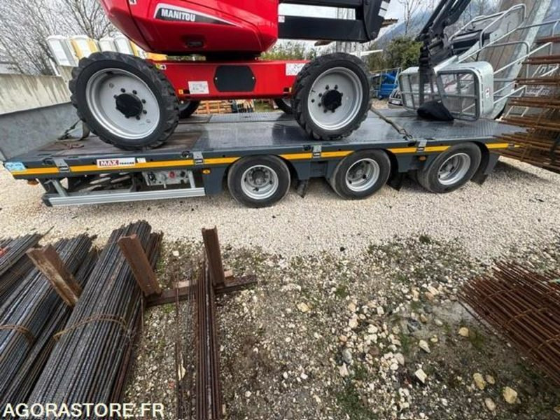 REMORQUE PORTE ENGIN 3 ESSIEUX CENTRAUX MAX TRAILER 2022 1500 KM - Nedbygget platform påhængsvogn: billede 4 REMORQUE PORTE ENGIN 3 ESSIEUX CENTRAUX MAX TRAILER 2022 1500 KM - Nedbygget platform påhængsvogn: billede 4