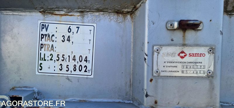 Remorque 3 essieux SAMRO - Sættevogn: billede 4 Remorque 3 essieux SAMRO - Sættevogn: billede 4