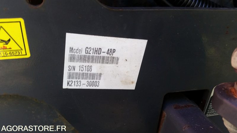 Plæneklipper TONDEUSE KUBOTA G21 DIESEL 2007 933H SANS PLATEAU DE COUPE: billede 12