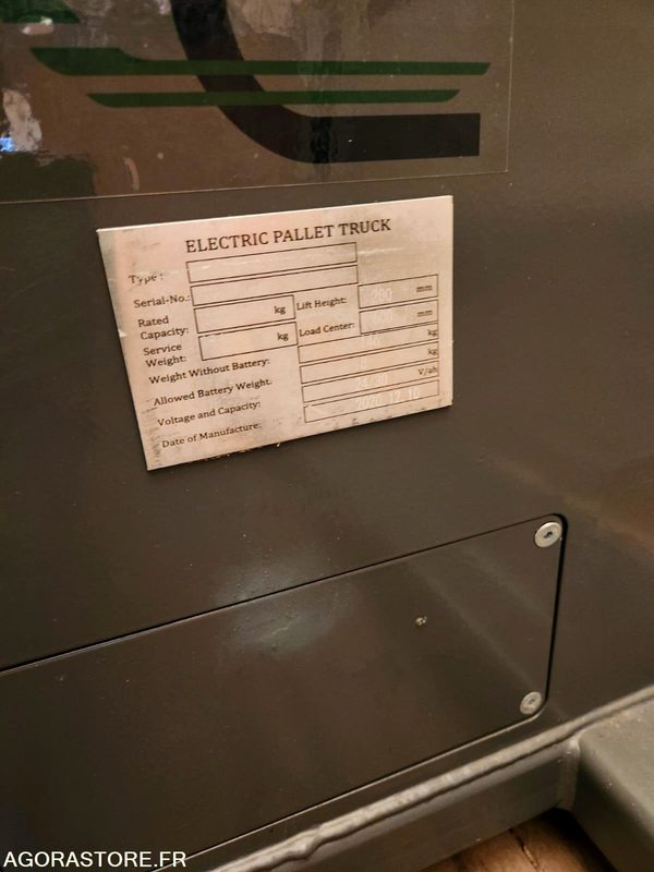 Transpalette électrique 1500kg - neuf - Håndløftevogn: billede 2 Transpalette électrique 1500kg - neuf - Håndløftevogn: billede 2