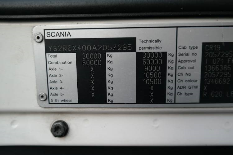 Lastbil chassis Scania R 620: billede 13