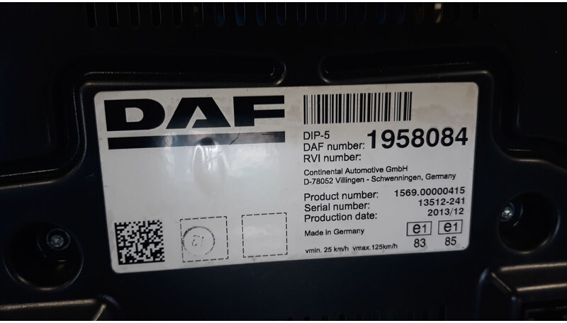 DAF instrument cluster - Instrumentbræt for Lastbil: billede 4 DAF instrument cluster - Instrumentbræt for Lastbil: billede 4
