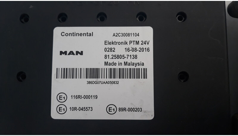 MAN TGX - Kontrol blok for Lastbil: billede 4 MAN TGX - Kontrol blok for Lastbil: billede 4