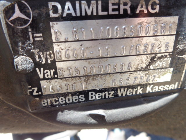 Mercedes-Benz differential R440 13A/22.5 - Affjedring for Lastbil: billede 3 Mercedes-Benz differential R440 13A/22.5 - Affjedring for Lastbil: billede 3