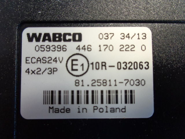 Wabco ECAS control unit 81258117030,4461702220 - Kontrol blok for Lastbil: billede 2 Wabco ECAS control unit 81258117030,4461702220 - Kontrol blok for Lastbil: billede 2