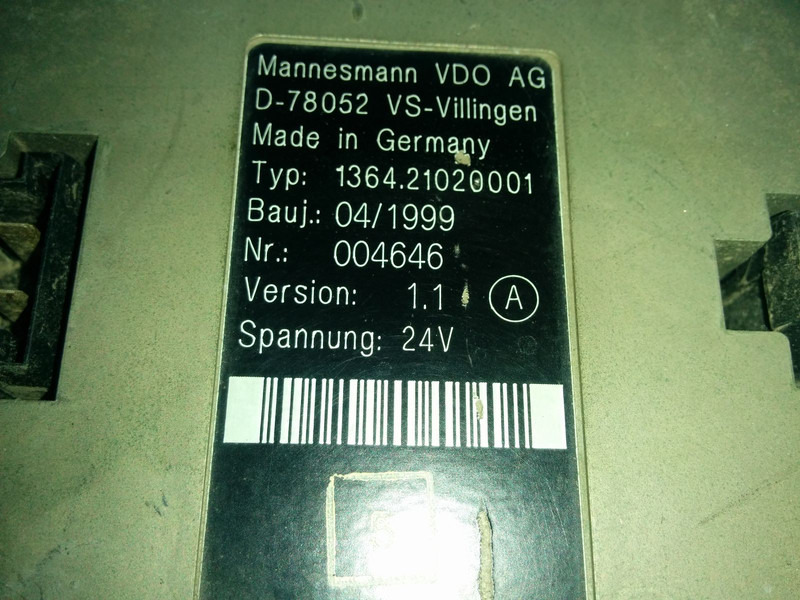 Neoplan MUX2-B - Kontrol blok: billede 2 Neoplan MUX2-B - Kontrol blok: billede 2